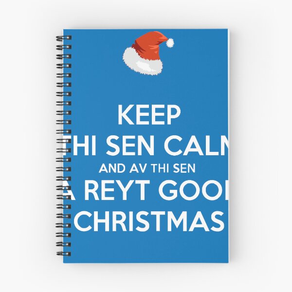 Item preview, Keep Thi Sen Calm And Av Thi Sen A Reyt Good Christmas White Text designed and sold by taiche.