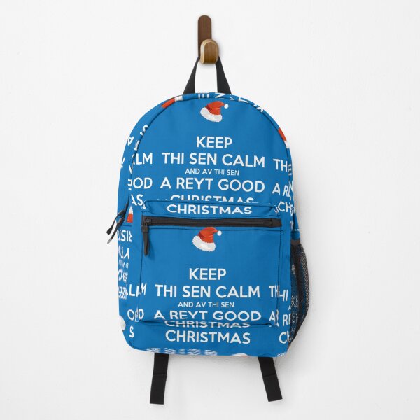 Item preview, Keep Thi Sen Calm And Av Thi Sen A Reyt Good Christmas White Text designed and sold by taiche.