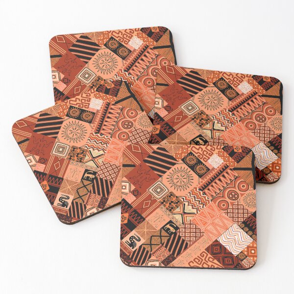 Item preview, African-Inspired Geometric Abstract Designs In Spicy Earthtones  designed and sold by DEC02.