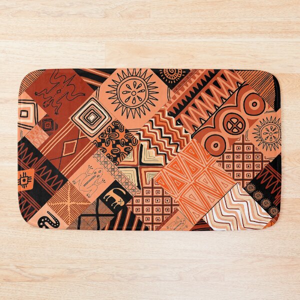 Item preview, African-Inspired Geometric Abstract Designs In Spicy Earthtones  designed and sold by DEC02.
