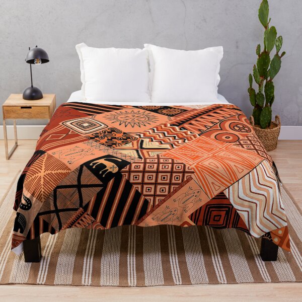 Item preview, African-Inspired Geometric Abstract Designs In Spicy Earthtones designed and sold by DEC02.
