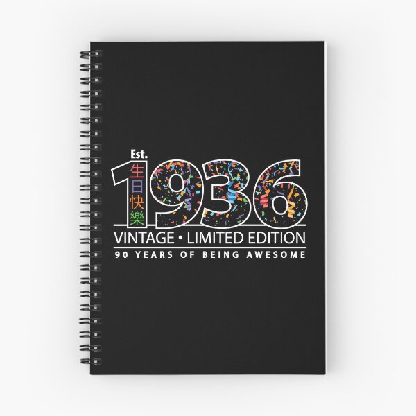 Item preview, Happy 90th Est. 1936 Vintage Limited Edition 90 Years of Being Awesome designed and sold by PCStudio57.