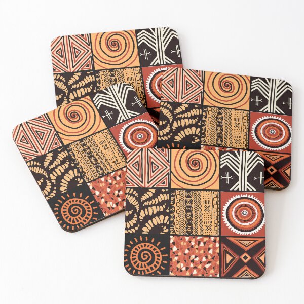 Item preview, African Geometric Clay, Sand, And Earth Hues Pattern  designed and sold by DEC02.