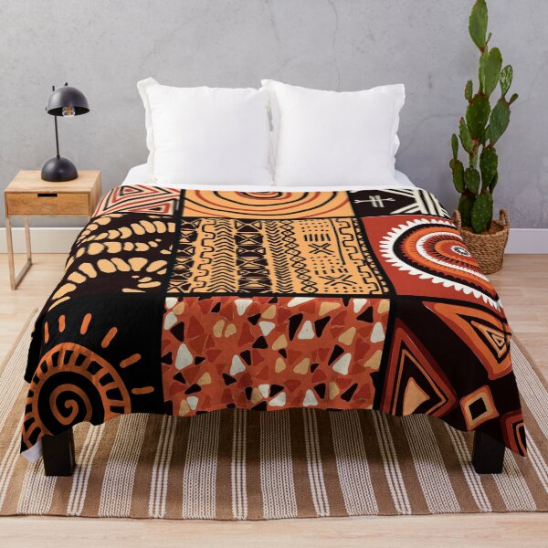 Item preview, African Geometric Clay, Sand, And Earth Hues Pattern designed and sold by DEC02.