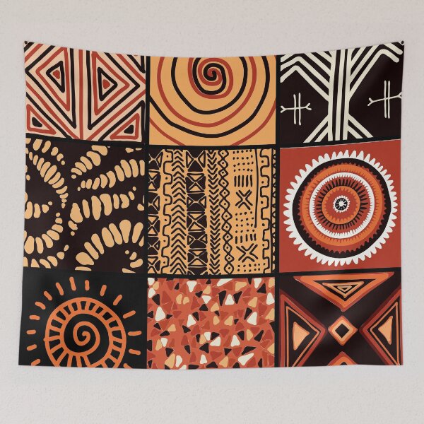 Item preview, African Geometric Clay, Sand, And Earth Hues Pattern  designed and sold by DEC02.