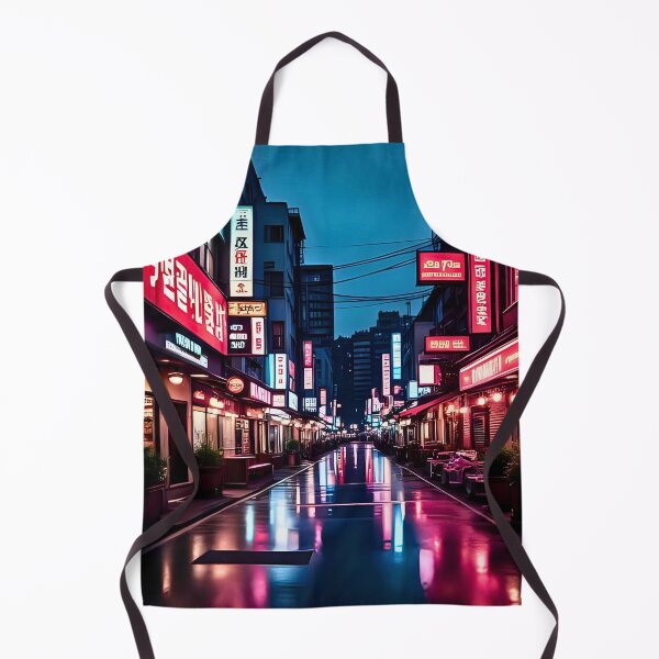 Item preview, ITAEWON RO NEON SIGNAGE BUSY ALLEY STREETS KOREA designed and sold by DottedEarth.