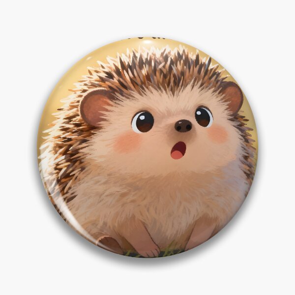 Artikelvorschau, Several Questions – Startled Hedgehog Humor entworfen und verkauft von Buttonquill.