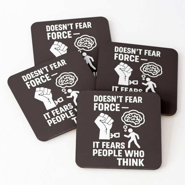 Item preview, The System Doesn’t Fear Force — It Fears People Who Think  designed and sold by Les-Ink-Studio.