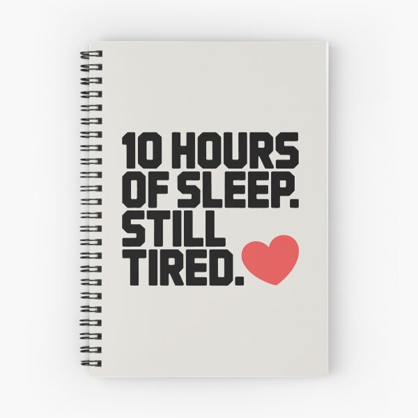 Item preview, Universal Tiredness in Simple Text and Red Heart Motif designed and sold by SplashTastic.