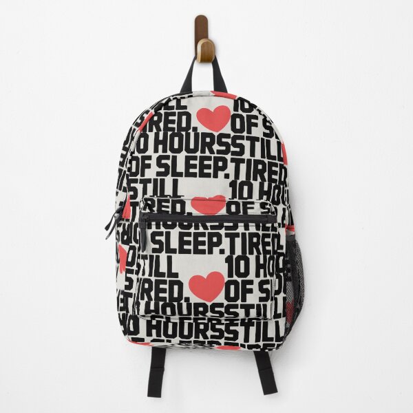 Item preview, Universal Tiredness in Simple Text and Red Heart Motif designed and sold by SplashTastic.