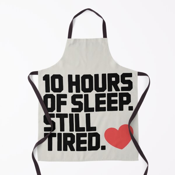 Item preview, Universal Tiredness in Simple Text and Red Heart Motif designed and sold by SplashTastic.