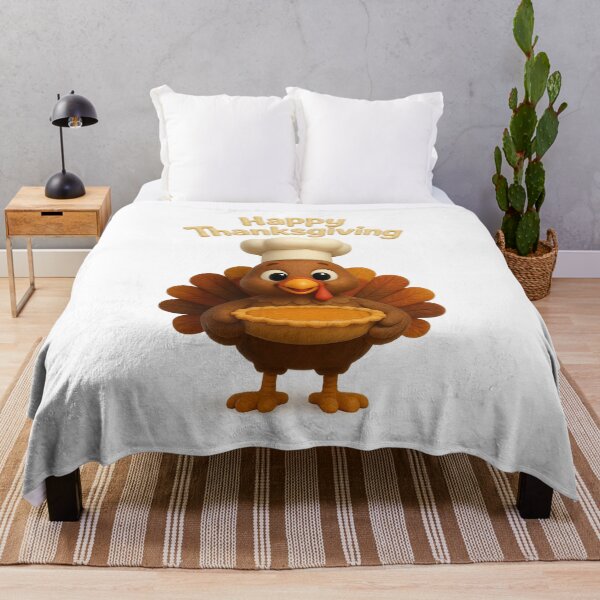 Item preview, Cute Turkey Chef with Pumpkin Pie | Kawaii Thanksgiving Fun Art designed and sold by Moons Studio.