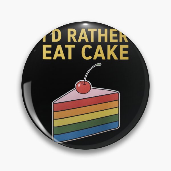 Item preview, I'd Rather Eat Cake LGBTQ Asexual Flag Ace Pride Men Women  designed and sold by MonsterBuddiess.