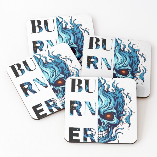 Item preview, Burner – Skull Fire Art with Bold Energy designed and sold by M.Store.