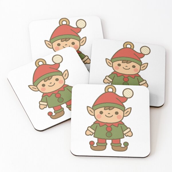 Item preview, Starfern Kawaii Christmas Elf Sticker designed and sold by StarfernCo.