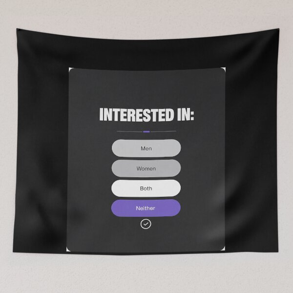 Item preview, Interested In Neither Demi Ace Asexuality Asexual designed and sold by MonsterBuddiess.