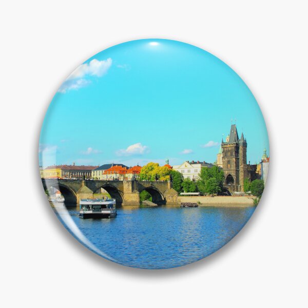 Item preview, View of the Vltava River, Charles Bridge and Old Town Bridge Tower in Prague, Czech Republic designed and sold by Kristina Drozd.