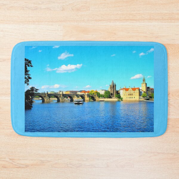 Item preview, View of the Vltava River, Charles Bridge and Old Town Bridge Tower in Prague, Czech Republic designed and sold by Kristina Drozd.