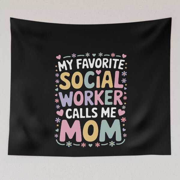 Item preview, My Favorite Social Worker Calls Me Mom Daughter Mothers day designed and sold by MinaReinger.