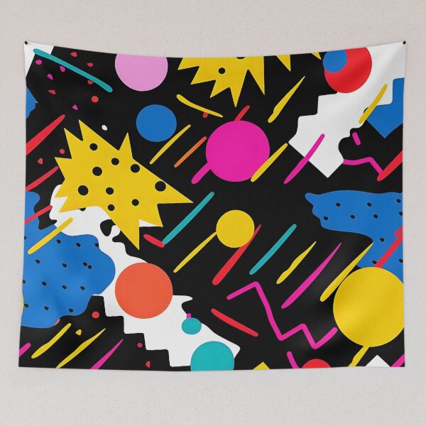 Item preview, Pop Art Pink, Blue, Yellow, Black Abstract Designs designed and sold by DEC02.