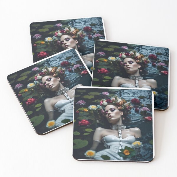 Item preview, Woman in Water with Flowers designed and sold by TotalSubmersion.
