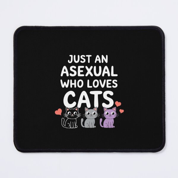 Item preview, Just An Asexual Who Loves Cats Kawaii Cat Asexuality Pride  designed and sold by MonsterBuddiess.