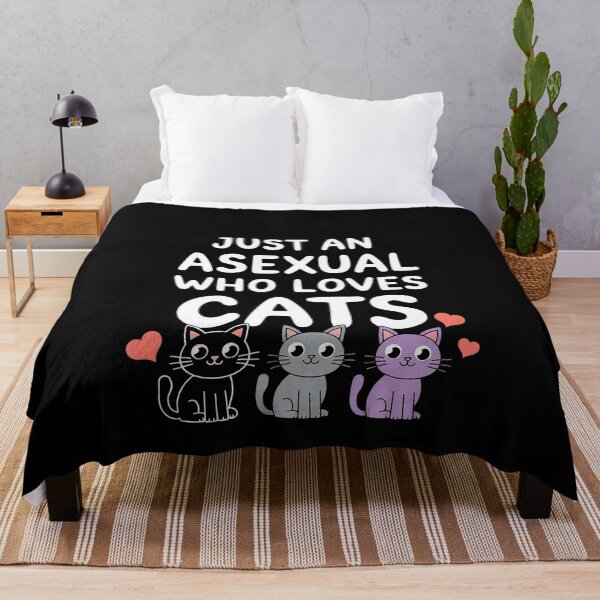 Item preview, Just An Asexual Who Loves Cats Kawaii Cat Asexuality Pride  designed and sold by MonsterBuddiess.