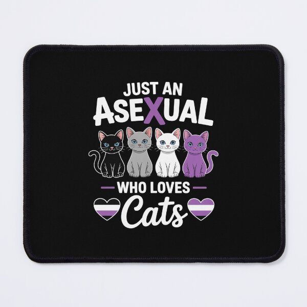 Item preview, Just An Asexual Who Loves Cats Kawaii Cat Asexuality Pride 1 designed and sold by MonsterBuddiess.