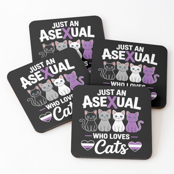 Item preview, Just An Asexual Who Loves Cats Kawaii Cat Asexuality Pride 1  designed and sold by MonsterBuddiess.
