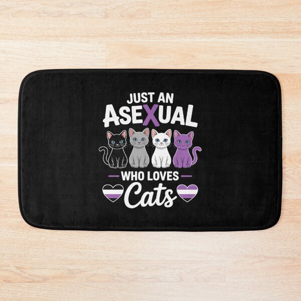 Item preview, Just An Asexual Who Loves Cats Kawaii Cat Asexuality Pride 1  designed and sold by MonsterBuddiess.