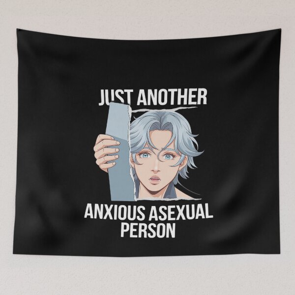 Item preview, Just another anxious asexual person  designed and sold by MonsterBuddiess.