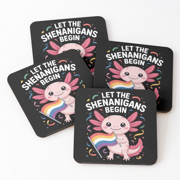 Item preview, Let Shenanigans Begin Axolotl Asexual Flag Ace Pride LGBTQ  designed and sold by MonsterBuddiess.