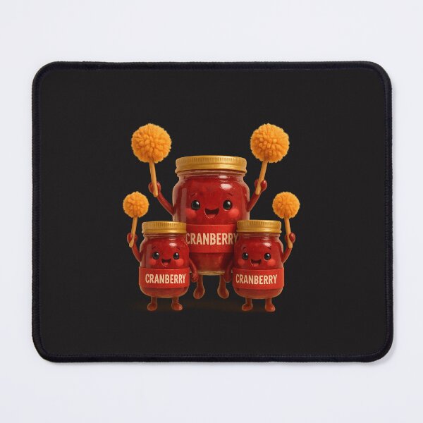 Item preview, Cute Cranberry Jar Cheerleaders | Kawaii Thanksgiving Fun Art designed and sold by Moons Studio.