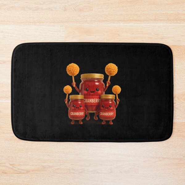 Item preview, Cute Cranberry Jar Cheerleaders | Kawaii Thanksgiving Fun Art designed and sold by Moons Studio.
