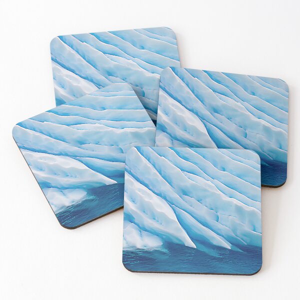 Item preview, Blue Ice Iceberg Slipping Into Ocean Waters Art Photo designed and sold by DEC02.