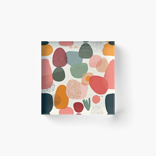 Item preview, Boho Playful Abstract Shapes In Happy Joyful Colors designed and sold by DEC02.