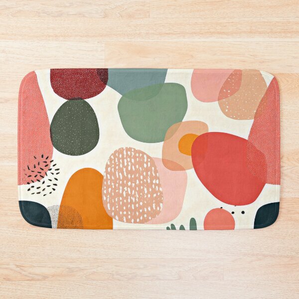 Item preview, Boho Playful Abstract Shapes In Happy Joyful Colors designed and sold by DEC02.
