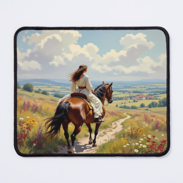 Item preview, Celtic Princess riding through poetic surrealism – gouache meets dreamlike fantasy and emotion designed and sold by FotoworldEdel.