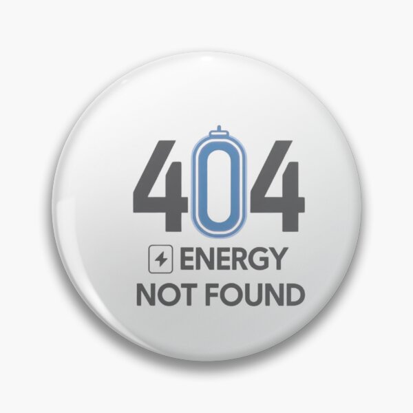 Item preview, 404 Energy Not Found – Minimal Holographic Glitch Tech Design designed and sold by Siamcatshop.