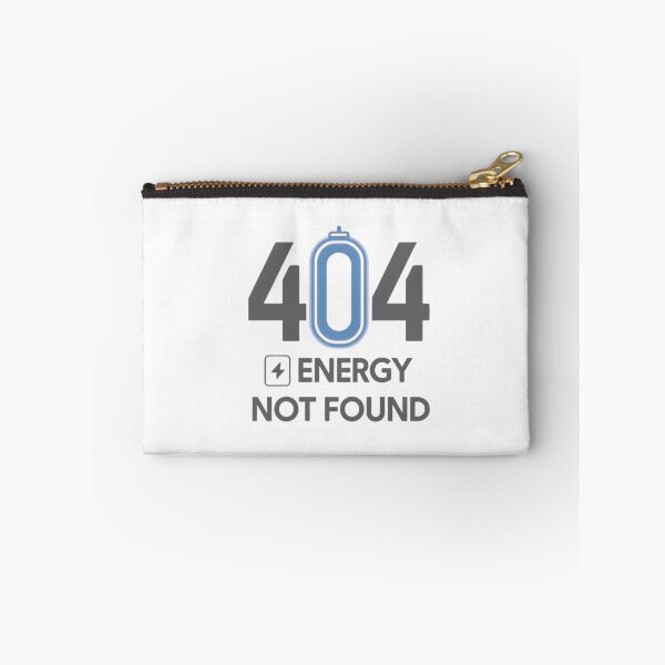 Item preview, 404 Energy Not Found – Minimal Holographic Glitch Tech Design designed and sold by Siamcatshop.