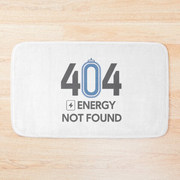 Item preview, 404 Energy Not Found – Minimal Holographic Glitch Tech Design designed and sold by Siamcatshop.