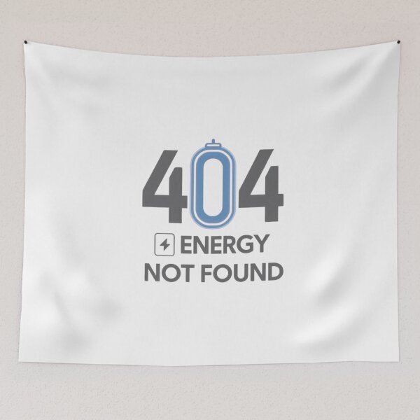 Item preview, 404 Energy Not Found – Minimal Holographic Glitch Tech Design designed and sold by Siamcatshop.