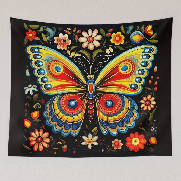 Item preview, Butterfly & Flowers designed and sold by ViaARTfactory.