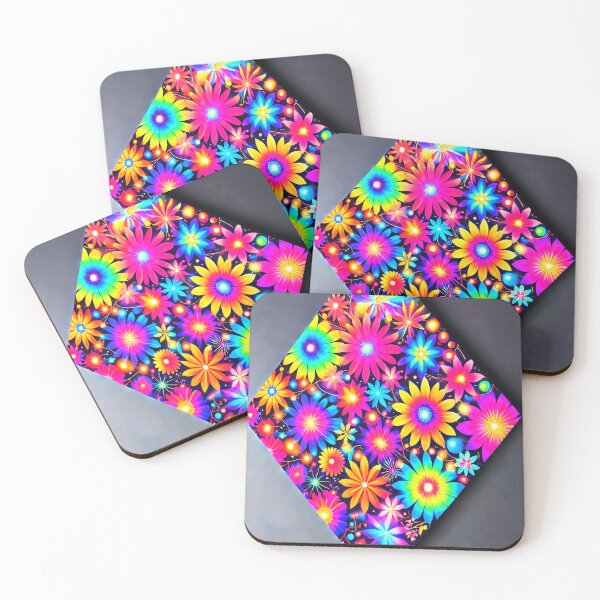 Item preview, Chromatic Bloomscape – The Geometry of Joy designed and sold by WheelieGdArt.