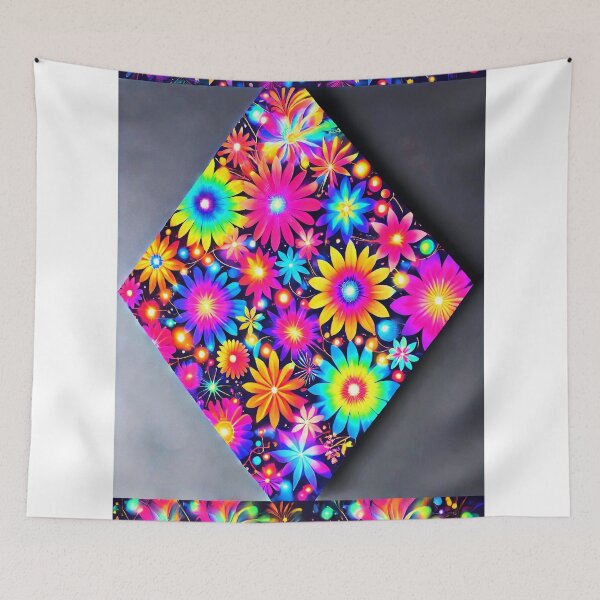 Item preview, Chromatic Bloomscape – The Geometry of Joy designed and sold by WheelieGdArt.