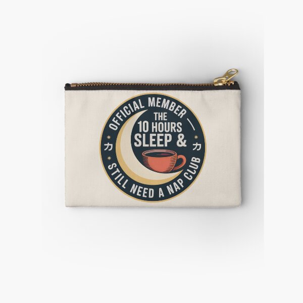 Item preview, Crescent Moon and Coffee Cup in Sleep Club Retro Seal designed and sold by SplashTastic.