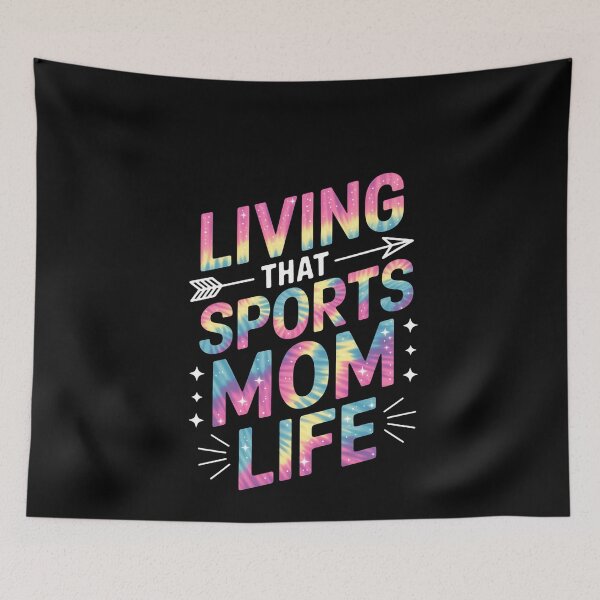 Item preview, Living That Sports Mom Life Tie Dye Mothers Day Sports Mama designed and sold by MinaReinger.