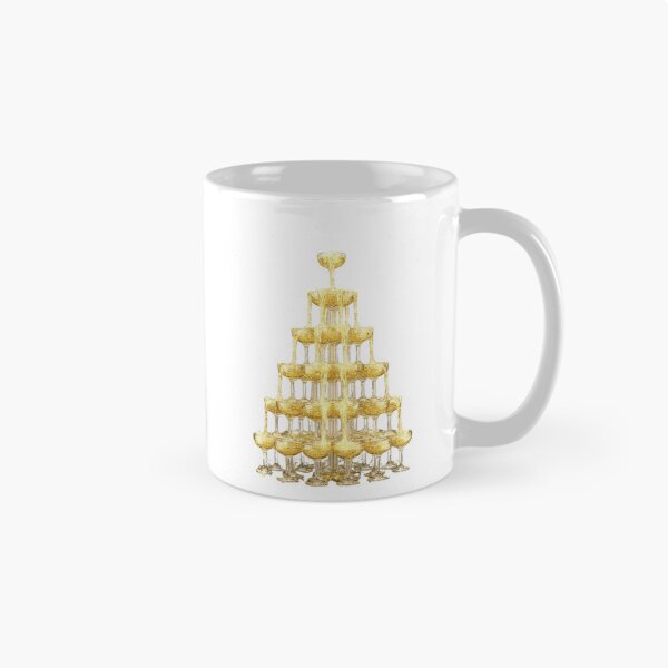 Item preview, Torre de champán dorada de lujo: estética brillante para Año Nuevo y celebraciones designed and sold by MonaRose_Art.