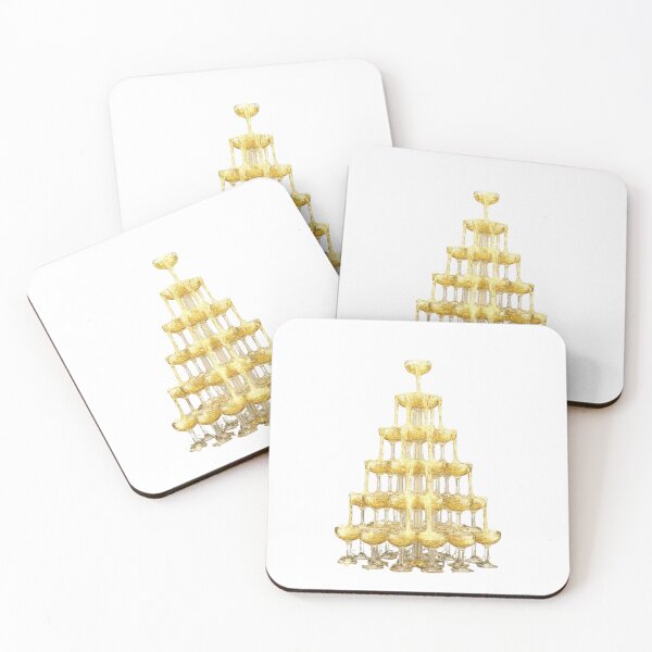 Item preview, Luxury Gold Champagne Tower - Sparkling NYE & Celebration Aesthetic designed and sold by MonaRose_Art.