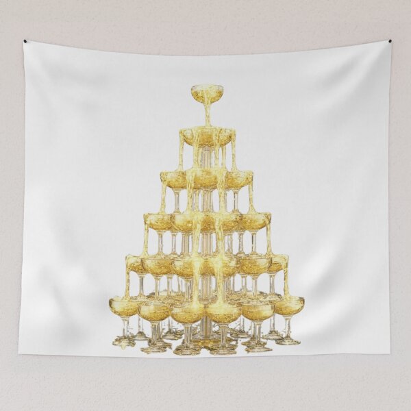 Item preview, Luxury Gold Champagne Tower - Sparkling NYE & Celebration Aesthetic designed and sold by MonaRose_Art.